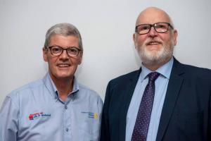 Matt Gemmell and President Elect Alan Robertson